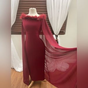 Red holiday sexy dress